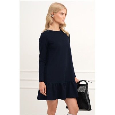 Женское платье трапеция из футера Happyfox