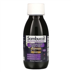 Sambucol, Сироп из черной бузины, усовершенствованная поддержка иммунитета, витамин C + цинк, натуральные ягоды, 120 мл (4 жидк. унции)