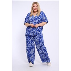 Женский брючный костюм 31956 (Синий)