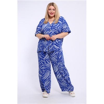 Женский брючный костюм 31956 (Синий)