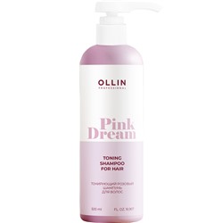 OLLIN PINK DREAM Тонирующий розовый шампунь для волос 500 мл