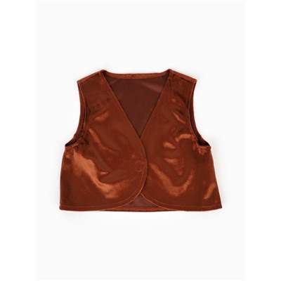 Карнавальный костюм «Медведь Потапик», жилет, шорты, шапка, размер 110-56