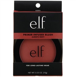 E.L.F., Primer-Infused Blush, румяна с праймером, розовый, 10 г (0,35 унции)