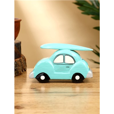 Сувенир «Машинка с серфом», 13×5×7 см, дерево, бирюзовый