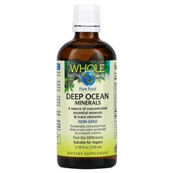 Natural Factors, Whole Earth & Sea, Deep Ocean Minerals, 3.38 fl oz (100 ml)