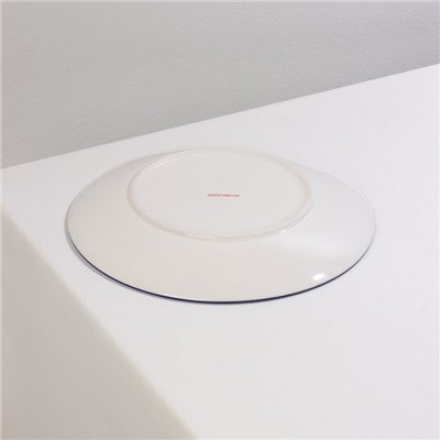 Тарелка Доляна «Мерцание», d=21.7 см, керамика, синяя