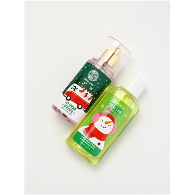 Подарочный набор новогодний «Снеговичок», гель для душа 100 мл и мист для тела, URAL LAB