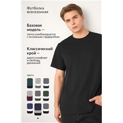 Мужская базовая футболка из хлопка 3 шт. Happyfox