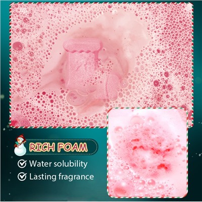 Бомбочка для ванны Новогодний НОСОЧЕК Sadoer, 100 гр.