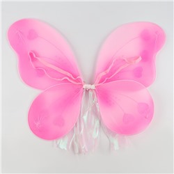 Карнавальный набор «Бабочка» с блёстками, юбка, крылья, розовый