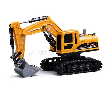 Экскаватор "Силач" с прицепом, р/у, 27 MHz, в коробке