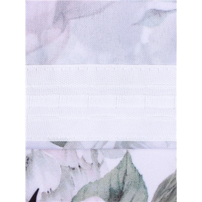 Шторы для кухни с подхватами «Этель. Пионы» 145×180 см, комплект - 2 шт.