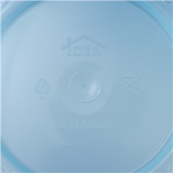 Горшок для орхидей с поддоном IDEA «Деко», 2.4 л, пластиковый, голубой