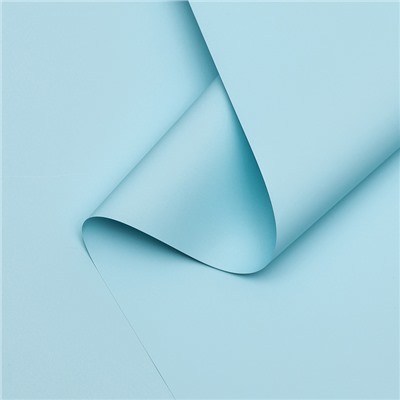 Пленка для цветов тонированная, матовая, голубой, 0.5×10 м ±1 см, 65 мкм