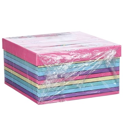 Набор коробок 5 в 1 Unicorn, 14×14×8.5 - 22×22×12.5 см