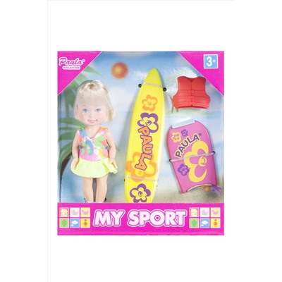 Игровой набор "Paula. Спортсмен", сёрфинг Игрушки разных брендов, 267925
