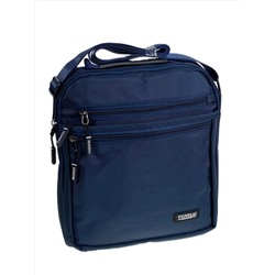 Сумка мужская через плечо текстильная, цвет синий