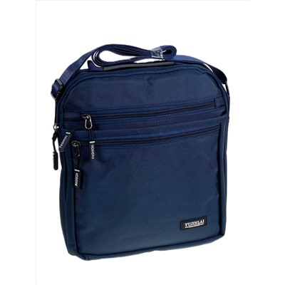 Сумка мужская через плечо текстильная, цвет синий