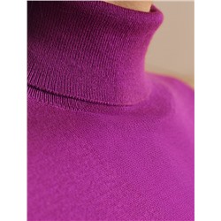 Водолазка тонкой вязки из хлопка с нейлоном