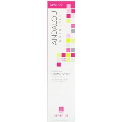 Andalou Naturals, 1000 Roses, Цветочный тоник, Для чувствительной кожи, 178 мл (6 жидк. унций)
