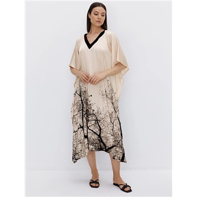 Omsa Платье OmD 0522D SAKURA Платье-туника принт. жен. (длинная свободного силуэта), PL