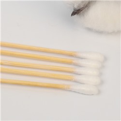 Ватные палочки для детей, пакет 300 шт., наконечник - классика, хлопок/бамбук(стик) Крошка Я