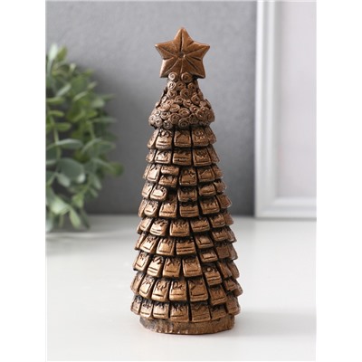 Фигурка ёлка «Ёлка денежная», 15×6×6 см, бронза