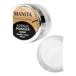 Manita Professional Акриловая пудра мелкодисперсная «Clear», 50 г KRISTALLER, 1116822