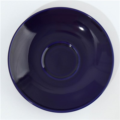 Чайная пара керамическая «Синие цветы», 250 мл