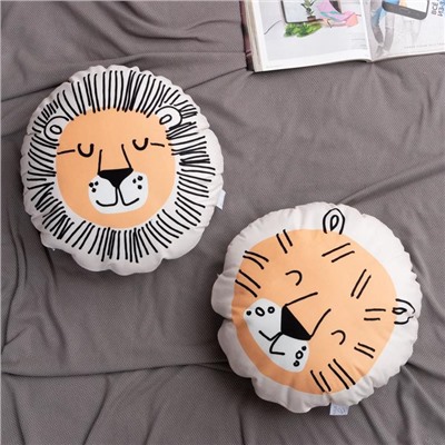 Подушка декоративная Этель «Тигр», 40×40 см, велюр, 100% полиэстер