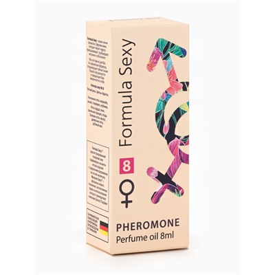 Парфюмерное масло женское с феромонами Formula Sexy №8, 8 мл (по мотивам Bombshell (Victoria's secret)