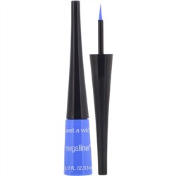 Wet n Wild, Жидкая подводка для глаз MegaLiner, цвет Voltage Blue, 3,5 мл