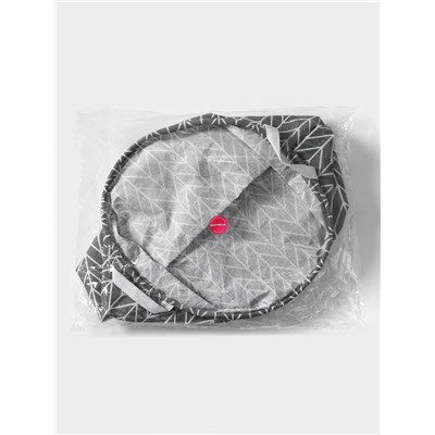 Корзина для белья Доляна «Зигзаг», 35×35×45 см, серая