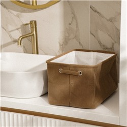 Короб для хранения вещей SL Home, 35×25×23 см, коричневый