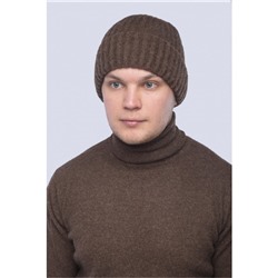 Шапка "Gobis'Sun" коричневая из 100% шерсти яка (Универсальный)