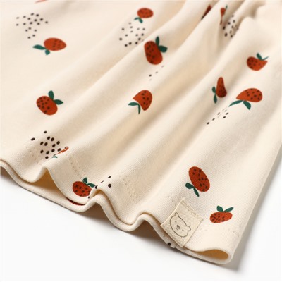 Платье для девочки и повязка «Крошка Я» Oranges, рост 92-98 см, молочное