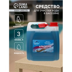 Средство против водорослей Aqualand, альгицид непенящийся М , 3 л
