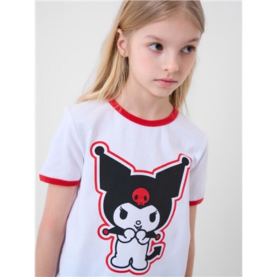 Фуфайка трикотажная для девочек (футболка)