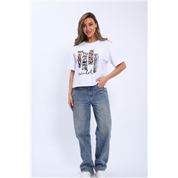 Футболка женская Modellance c принтом 32077