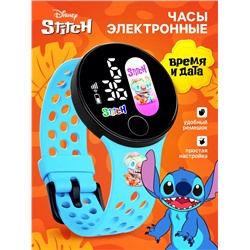 Часы детские электронные «Стич», на батарейках, Disney