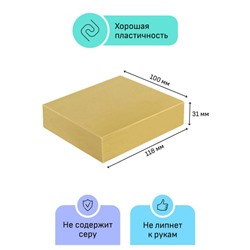 Пластилин скульптурный  500гр. "Студия" телесный твердый 2.80.Е050.001 Гамма