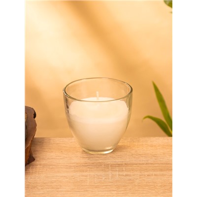 Свеча ароматическая в стакане SCENTED CANDLE, 100 г, шелковица, ваниль
