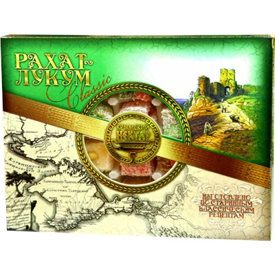 Рахат-лукум ассорти Зеленая карта 350 гр.