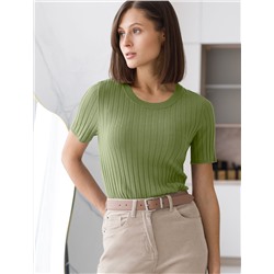 Джемпер тонкой вязки из вискозы с нейлоном