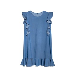 Платья CONTE LPL 905 Джинсовое платье А-силуэта с воланами