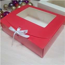 Подарочная коробка лиловый 24х20х7см