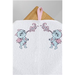 Полотенце махровое Дракончик 024-белый