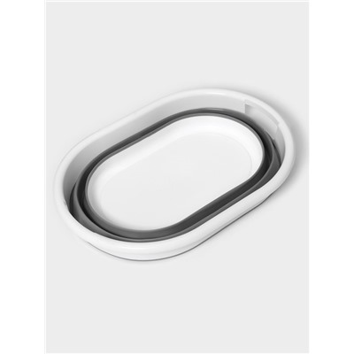 Таз складной Доляна, 39 л, 61.5×44×26.5 см, серый