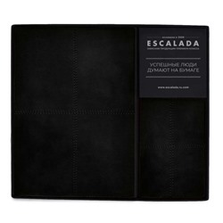 Подарочный набор Ежедневник недатированный А5+ 240стр. "ШЕВРЕТ ЧЁРНЫЙ" + обложка для паспорта 70557 Феникс