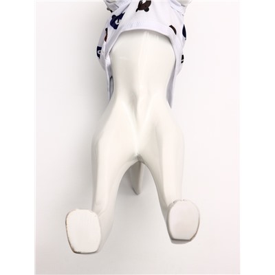 Футболка для животных «Мишка», M (ДС 30, ОГ 42 см), белая